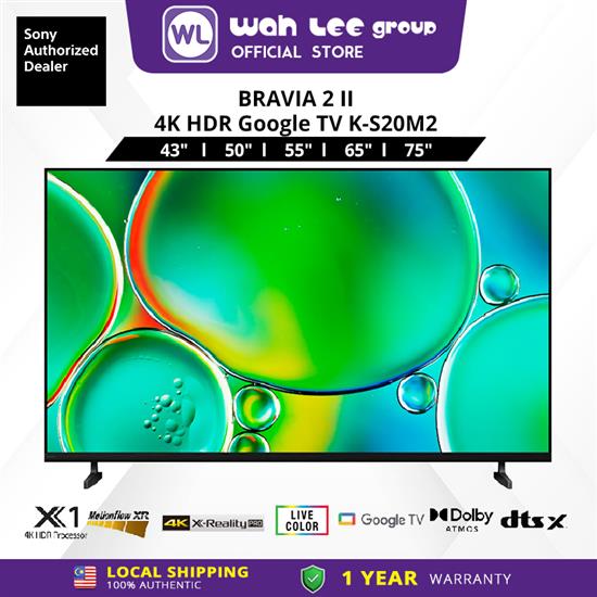 Picture of SONY 4K HDR GOOGLE TV K-S20M2 (55" / 65" / 75")