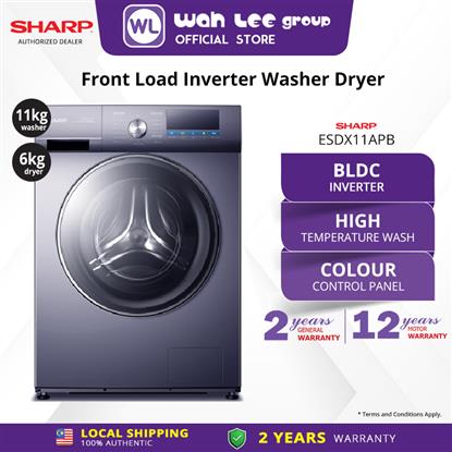 Picture of SHARP WASHER DRYER ESDX11APB (11/6 KG)_NAVY BLUE