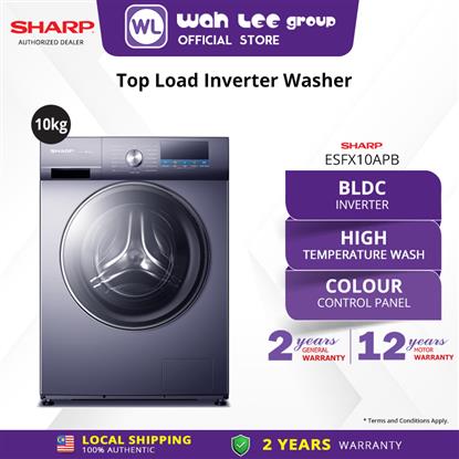 Picture of SHARP FRONT LOAD WASHER ESFX10APB (10 KG) NAVY BLUE