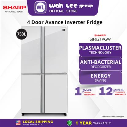 Picture of SHARP 4 DOORS FRIDGE SJF921VGW (750L)