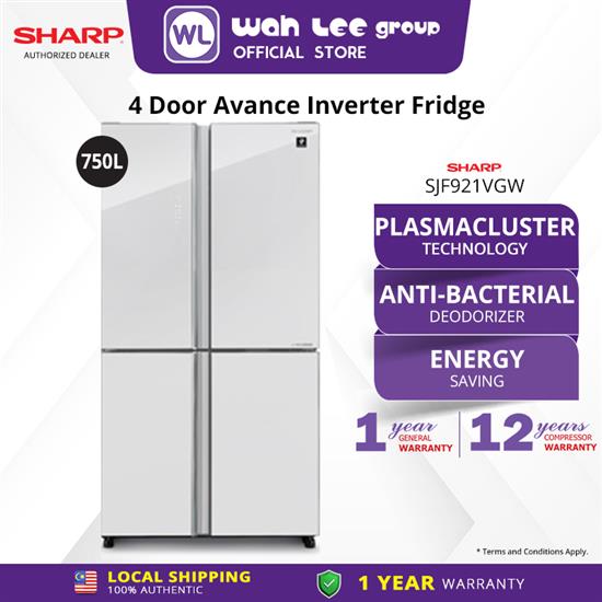 Picture of SHARP 4 DOORS FRIDGE SJF921VGW (750L)