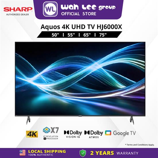 Picture of SHARP AQUOS 4K GOOGLE TV HJ6000X (50" / 55" / 65" / 75")