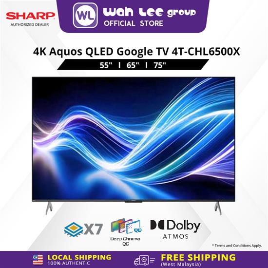 Picture of SHARP 4K GOOGLE QLED TV HL6500X (55" / 65" / 75")
