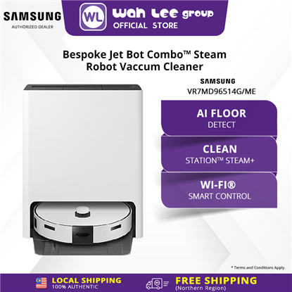 Picture of SAMSUNG BESPOKE JET BOT COMBO STEAM VACUUM CLEANER VR7MD96514G/ME