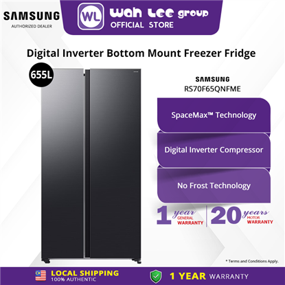Picture of SAMSUNG SIDE BY SIDE FRIDGE RS70F65QNFME 655L