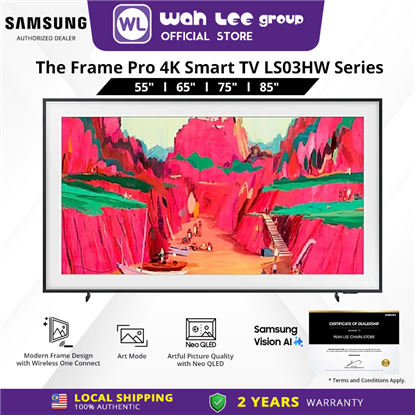 Picture of SAMSUNG THE FRAME PRO 4K SMART LIFESTYLE TV LS03HW (55" / 65" / 75" / 85")