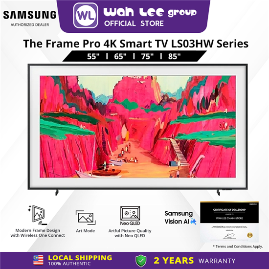 Picture of SAMSUNG THE FRAME PRO 4K SMART LIFESTYLE TV LS03HW (55" / 65" / 75" / 85")
