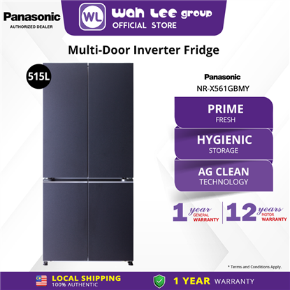 Picture of PANASONIC SLOT-IN MULTI-DOOR FRIDGE NR-X561GBMY INVERTER (510L)
