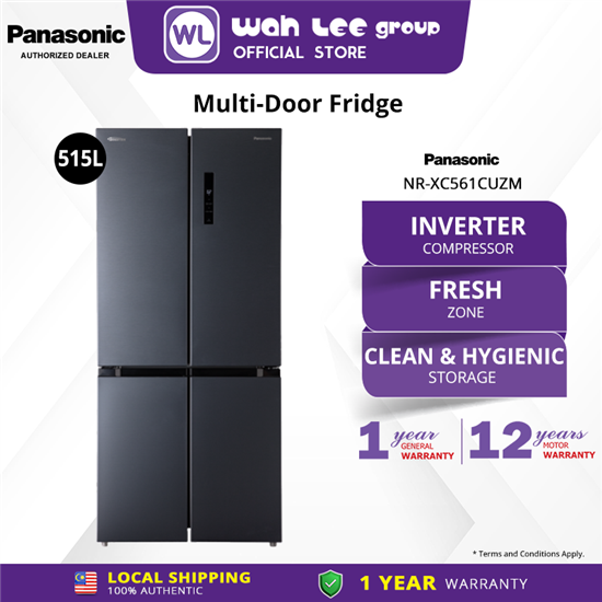Picture of PANASONIC 4 DOOR FRIDGE NR-XC561CUZM (515L)