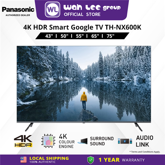 Picture of PANASONIC 4K GOOGLE TV NX600K SERIES (43" / 50" / 55" / 65" / 75")