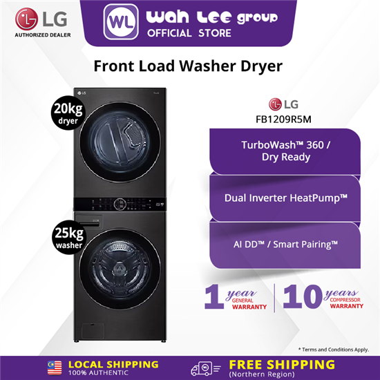 Picture of LG WASH TOWER WT2520NHBA (25/20 KG)
