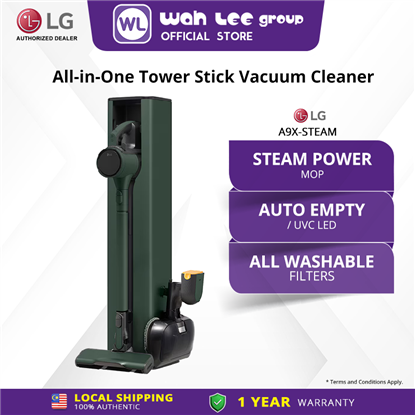 Picture of LG ALL IN ONE TOWER STICK VACUUM CLEANER A9X-STEAM (with STEAM POWER MOP)