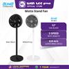 Picture of ALPHA STAND FAN MOTTO SFB21 (12") MATT BLACK / White&Grey