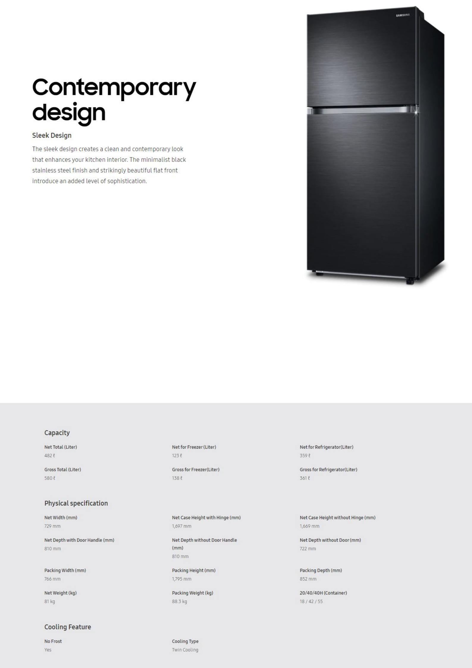 samsung fridge rt18m6211sg me